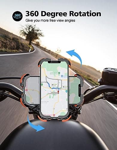 Glangeh Bike Phone Holder, [Secure Lock] 8S Quick Install Anti-fall — view 4