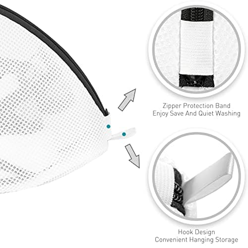 Prezon Premium Laundry Mesh Bag for Shoes or Sneaker, Multi Protection Wash Laundry Net With Durable Zipper Laundry Bag for Travel - 2 Set — view 4