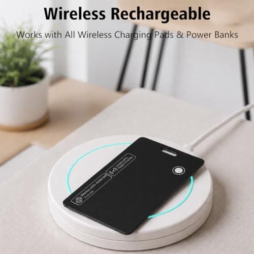 1.7MM Slim Wallet Tracker Card Compatible with Apple & Android — view 3