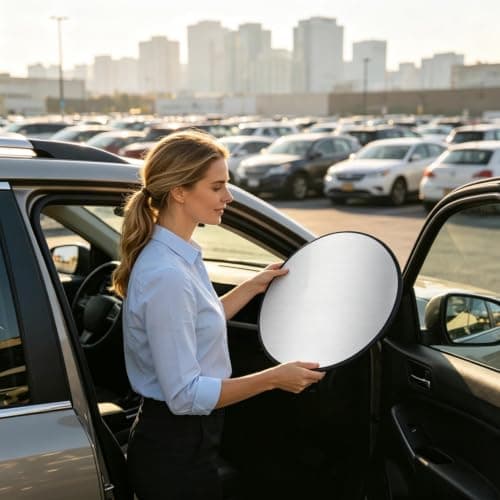 Sun Protection - Foldable Double Sided Anti-UV Blocker — view 2