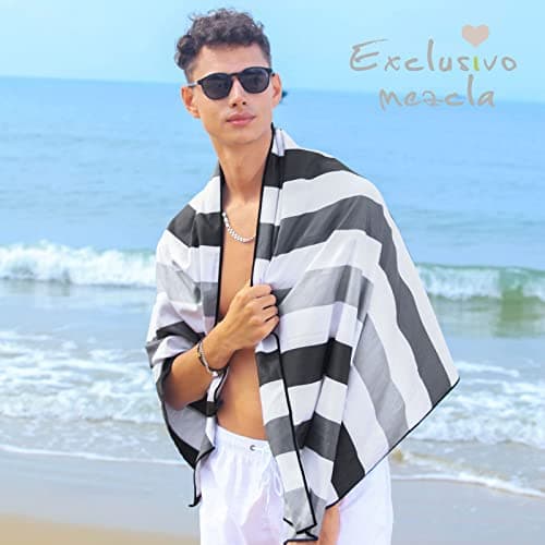 Exclusivo Mezcla Large Microfiber Quick Dry Beach Pool Towel, 152x76 cm — view 3