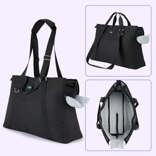 Ownpets XL Pet Carrier Handbag,Black, Up to 20lbs — view 6