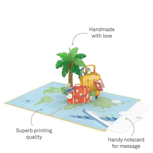 papercrush® Pop-Up Card Travel Voucher Have a good trip - 3D Voucher Card for Holidays, Birthday, Honeymoon or Suitcase - Funny Gift for Fathers Day, Perfect present for Dad's — view 3