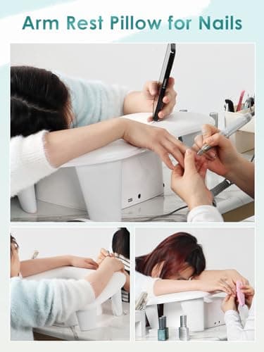 Nail Arm Rest Hand Pillow: U-Shape Manicure PU Leather Hand Rest for Salon — view 5
