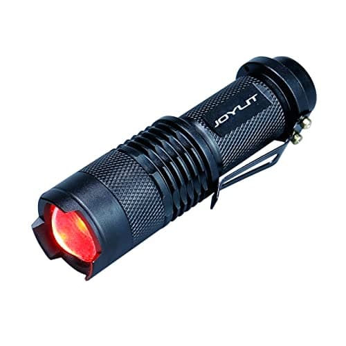 JOYLIT Red Light Mini Focus Tactical Flashlight 620nm LED Torch Lantern