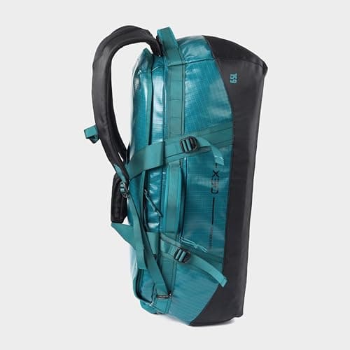 OEX Ballistic Ultra Duffel Bag, 65L, Polyester Ripstop with TPU Coating, for Travel and Outdoor Use, Adjustable Detachable Shoulder Straps, 64x27x30cm (Turquiose, 65 Litre) — view 3