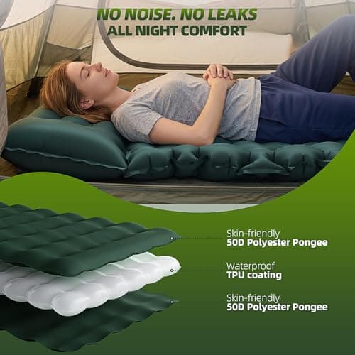 Sleeping Pad Camping Mat Double 9.5CM Thickness, 204x130CM Ultralight — view 5