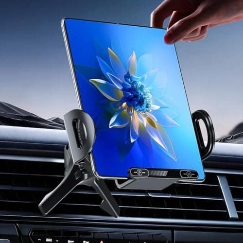 Compact Foldable Car Charger Mount 15W for Travel(Black) — view 2