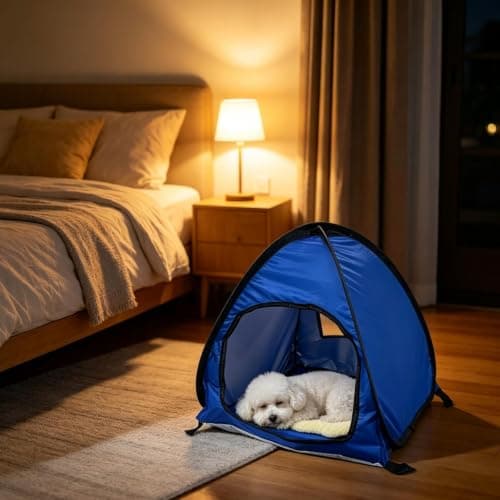 Mini Pop Up Beach Tent, Foldable Head Sun Shade Shelter, Blue — view 5