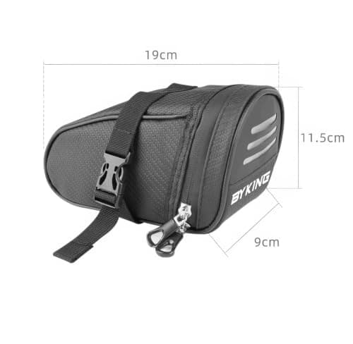 Byking Bike Saddle Bag – Waterproof Bicycle Seat Bag with Reflective Strip, Under Seat Storage Pouch for Tools & Essentials, Secure Cycling Saddle Bag — view 5