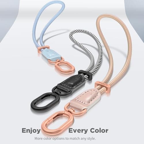 SURPHY Leather Strap for Phone, Adjustable Stylish Anti-Theft Wrist Lanyard — view 6