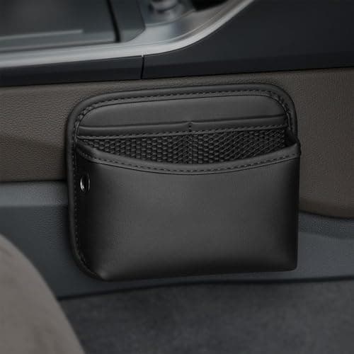 Automotive Consoles Organizers - Small PU Leather Auto Organization, Car Bag Organizer for Front Seat and Console, Easy to Use Vehicle Storage Tool, Multi-Pocket Accessory for Travel, Road Trips — view 6
