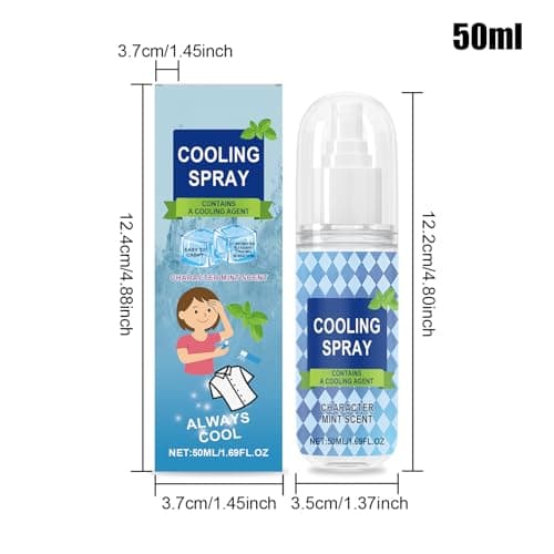 Quorvex Cooling Spray - 50ml Cooling Face Mist,Portable Summer Cool Down Spray for Sports Camping Commute Golf Travel Outdoor Hiking Beach Daily Hot Weather — view 6