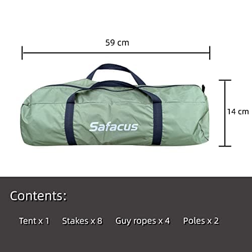 SAFACUS 4 Man Camping Tent - 3 to 4 Person Dome Tent Lightweight, Waterproof Family tent, Compact, Quick Setup. Outdoors, Backpacking — view 3