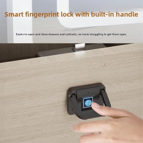 Biometric Drawer Lock 20 Fingerprints Keyless — view 2