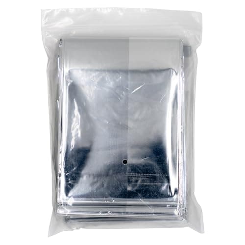 IndustraCare 6 PACK Compact Emergency Thermal Silver Foil Blanket, ideal for camping & survival - 140cm x 204cm — view 3