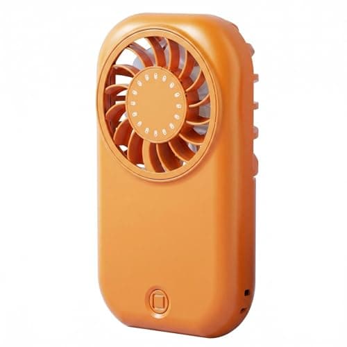 Mtbricey Mini Handheld Fan Portable USB Rechargeable 4 Speed Small Pocket Fan Ultra Light 55g Quiet Personal Fan for Travel Office Outdoor (Orange)
