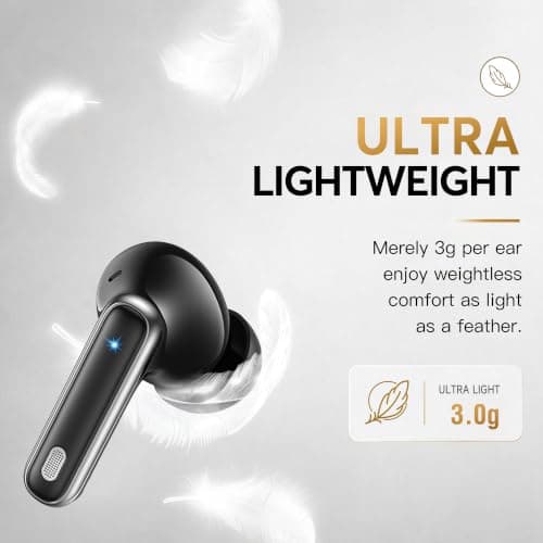 EUQQ Wireless Earphones, Bluetooth 6.1 Hi-Fi Bass Stereo, 36H Playtime — view 4