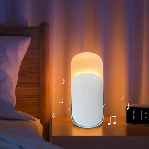 Gemmac 3 in 1 Bluetooth Speaker + Night Light + White Noise Sound Machine, Multifunctional Baby Sound Machine Rechargeable Night Light for Kids Bluetooth Speaker with Nightlight for Bedroom, Gift — view 2