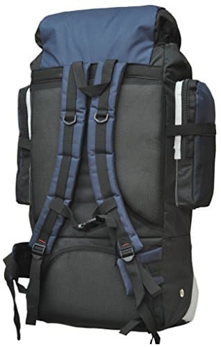 foolsGold XL 100L Hiking, Camping, Travel Backpack Rucksack with Dual Access - Navy — view 3