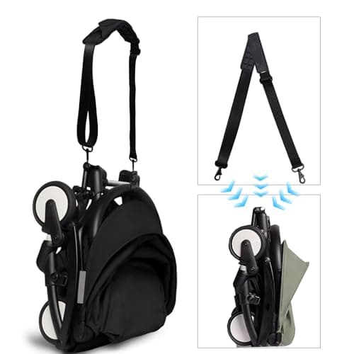 RLSOCO Adjustable Carry Straps for Baby Stroller - Stroller Straps Compatible with Stokke/Babyzen/Maxi-Cosi/Kinderkraft/My Babiie, Stroller Strap for Parents, Airplane Travel,outoor — view 5