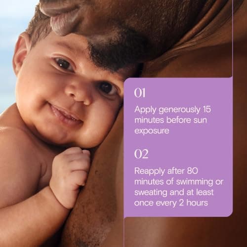 Aveeno Baby Continuous Protection Zinc Oxide Mineral Sunscreen Lotion for Sensitive Skin, Broad Spectrum SPF 50, Tear-Free, Sweat & Water-Resistant, Paraben-Free, Travel Size, 3 oz — view 6