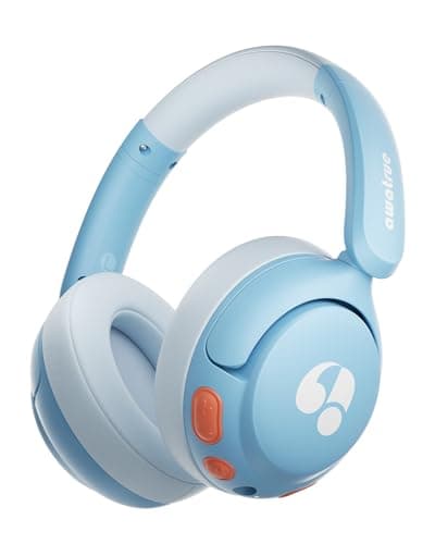 awatrue Kids Headphones Wireless, 75H Playtime, 5.4 Bluetooth & 3.5mm Jack AUX Cable, 85dBA Volume Limited, BPA Free/CPC Certified, Over Ear Toddler Headphones with Mic for iPad/Tablet/Travel/School
