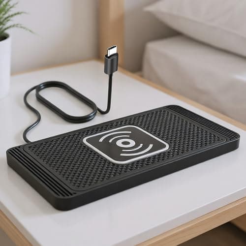Wireless Charger for Car - Silicone 15.7x78.5x0.7cm Quick Charge | Auto Phone Charging Pad with Travel Non-Slip Design, Center Console, Docking Station for — view 3