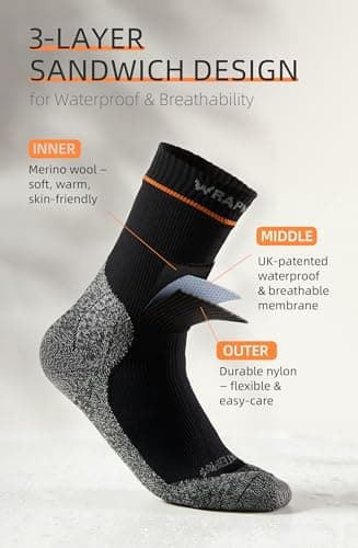 Ultra Thick Waterproof Socks, Merino Wool, Thermal Outdoor Hiking Socks — view 3