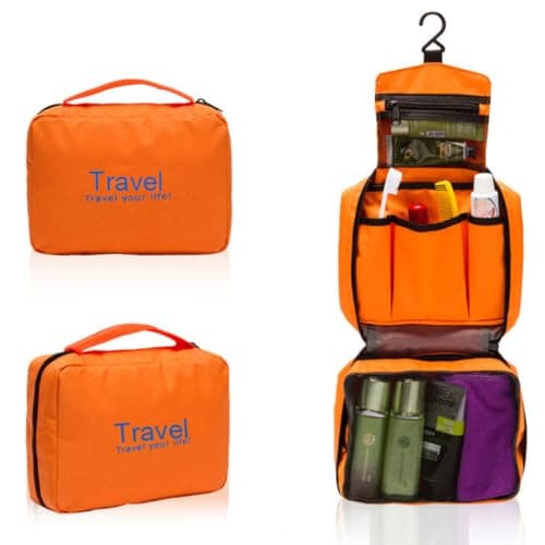 Hanging Wash Bag Waterproof with Multiple Compartments for Travel