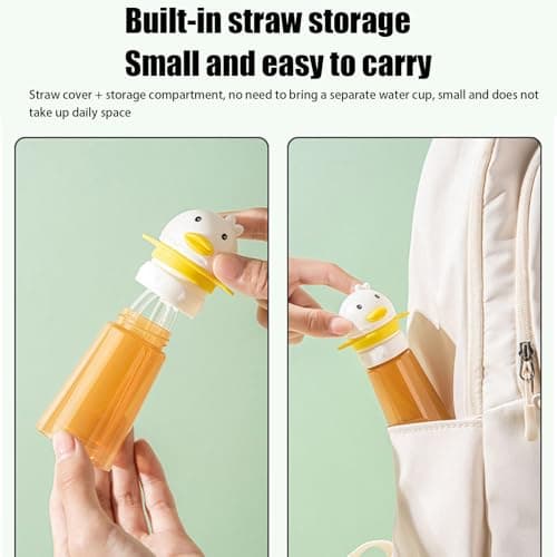 WEITING Water Bottle Lids for Kids - Water Bottle Straw Lid - Duck Top Adapter for Boys Girls Daily Hydration School Hiking Travel Picnics Outdoor Activities — view 4