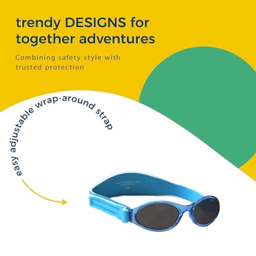 Banz Kids Sunglasses - Wrap Around Kids & Toddler Sunglasses 2-5 Years, 100% UV Eye Protection - Shatter-Resitant Flexible Frame with Strap - Travel, Beach & Holiday Essentials — view 4