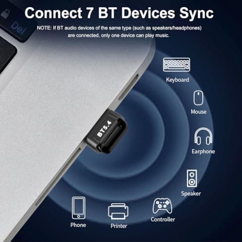 Bt 5.4 Adapter Wireless Bt Transmitter Receiver Plug And Play Wireless Dongle for Bt Keyboard/mouse/headphone/speaker — view 5