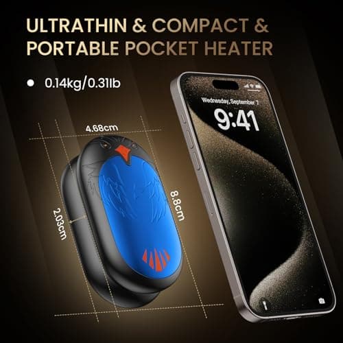 Rechargeable Hand Warmers 2 Pack, 24 Hrs Warmth, Magnetic Electric Heater — view 6