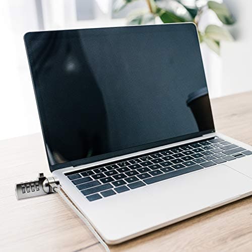 TRIXES Combination Coded Laptop Lock – Keyless- Cut -Resistant Cable - 1m length - Security Notebook Computer Cable Lock - Suitable for Business, Office and Home — view 6