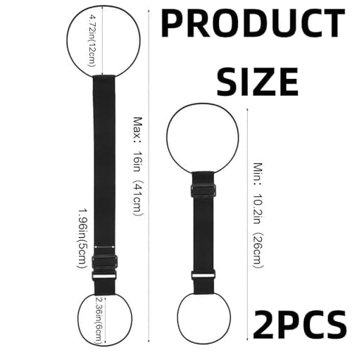 2pcs Luggage Straps,Adjustable Luggage Connector Straps for Suitcases,Elastic Travel Straps for Luggage,Suitcase Be/lts Luggage Straps,Multi-Purpose Application,Lightweight,Durable Material,Black — view 2