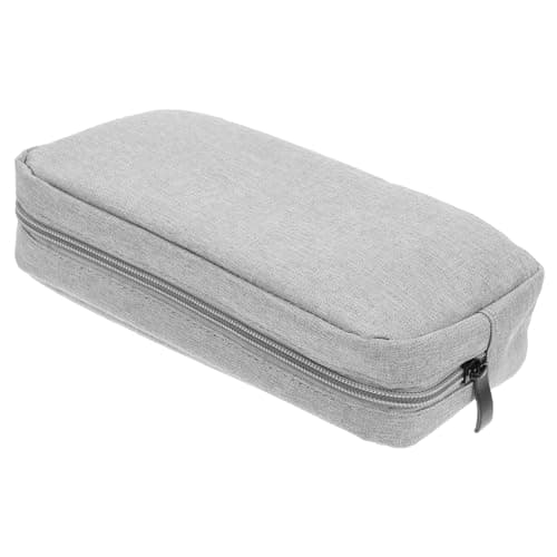 SWOOMEY Digital Accessories Organizer Bag Portable Charger Storage Case for Travel Lightweight Jumbo Packing for Cables Earphones Wires Grey
