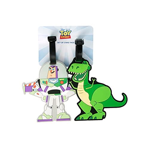Disney Toy Story Buzz & Rex Green, White & Purple 2 piece Luggage Tags VT700654L.NX — view 5