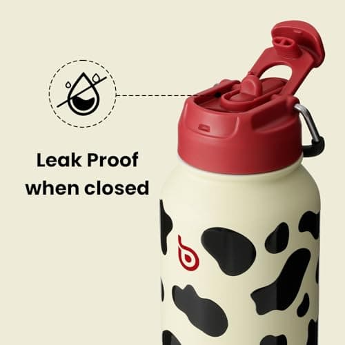 BOTTLE BOTTLE Insulated Water Bottle 950ml Stainless Steel with Straw and Pill Box — view 4