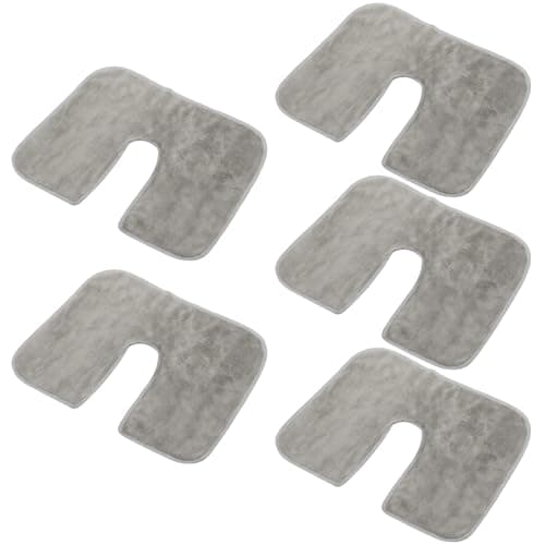 6Pcs U-Shaped Face Cradle Cover, Microfiber Salon Soft Esthetician Massage Headrest Towels Set, Facial Cradle Pillow Cover for Massage Beds & Chairs, Beauty Salon Spa, 13.8 x 11 in — view 2