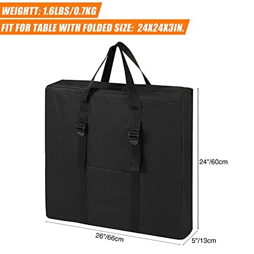 REDCAMP Folding Table Storage Bag for 4ft Camping Table,66x13x62cm, Black — view 2