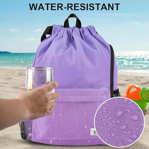 Risefit Waterproof Swimming Bags Drawstring Gym Bags Beach Bags Backpacks for Adults — view 5