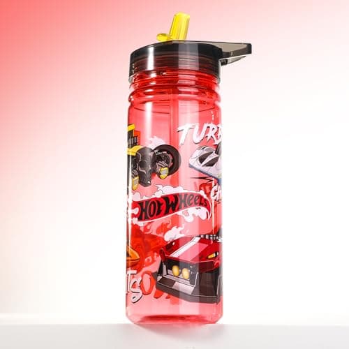 Hot Wheels 580ml Water Bottle for Kids School Drinks Bottle Made of Durable Ecozen Reusable BPA Free — view 6