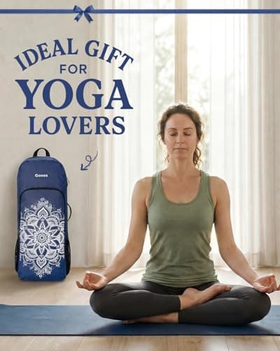 Gonex Yoga Mat Bag Convertible Backpack Blocks Carrier Wet Pocket — view 6