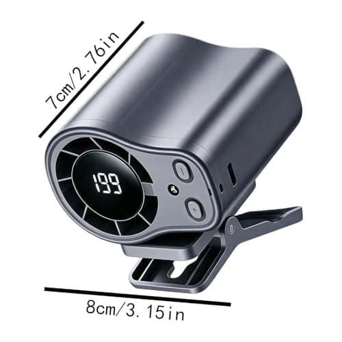 Portable Fan | Non Slip 199 Adjustable Speeds - Clip On Fan,for Cycling Fishing Jobsite Camping Road Trip Beach Men Women Youth Teens Adults — view 5