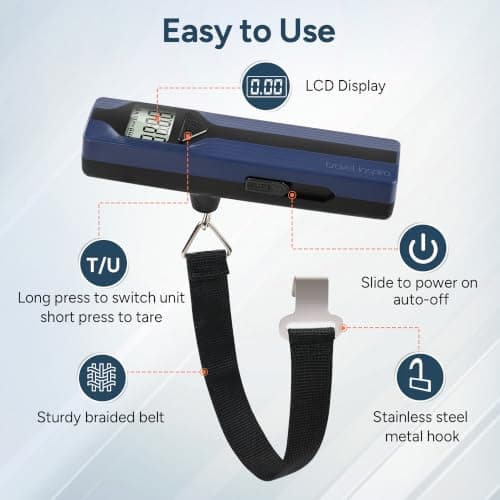 travel inspira Battery-Free Luggage Scale, Suitcase Weighing Scales — view 5