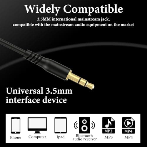 GEEKRIA Sleep Earplugs, 6.6 ft / 200cm Mono Earbud Single Ear Noise Isolating Earphone, 3.5 mm Tangle-Free Sleep Headphones for Side Sleepers In-Ear Wired Headphones (Without Mic/Black) — view 4