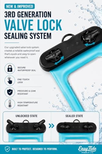 EasyTide IPX8 Floating Waterproof Phone Pouch – 2 Pack for Swimming & SUP — view 2