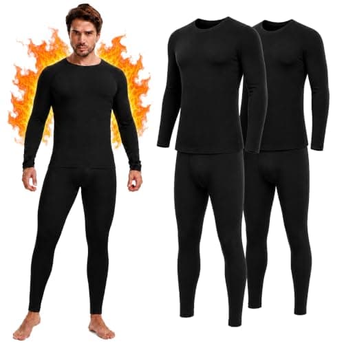 Stathmon Men's Thermal Underwear Set Mens Thermals Top Bottoms