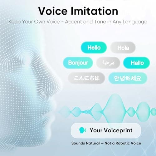 InnAIO Language Translator Device, Real-Time Voice Translation, 140+ Languages, Two-Way Translation with Voice Cloning, Real-Time Voice/Text/Photo Translation | Offline Support, AI Meeting Summary — view 3